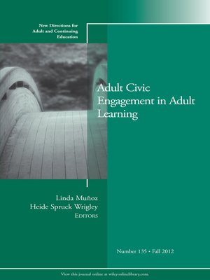 cover image of Adult Civic Engagement in Adult Learning